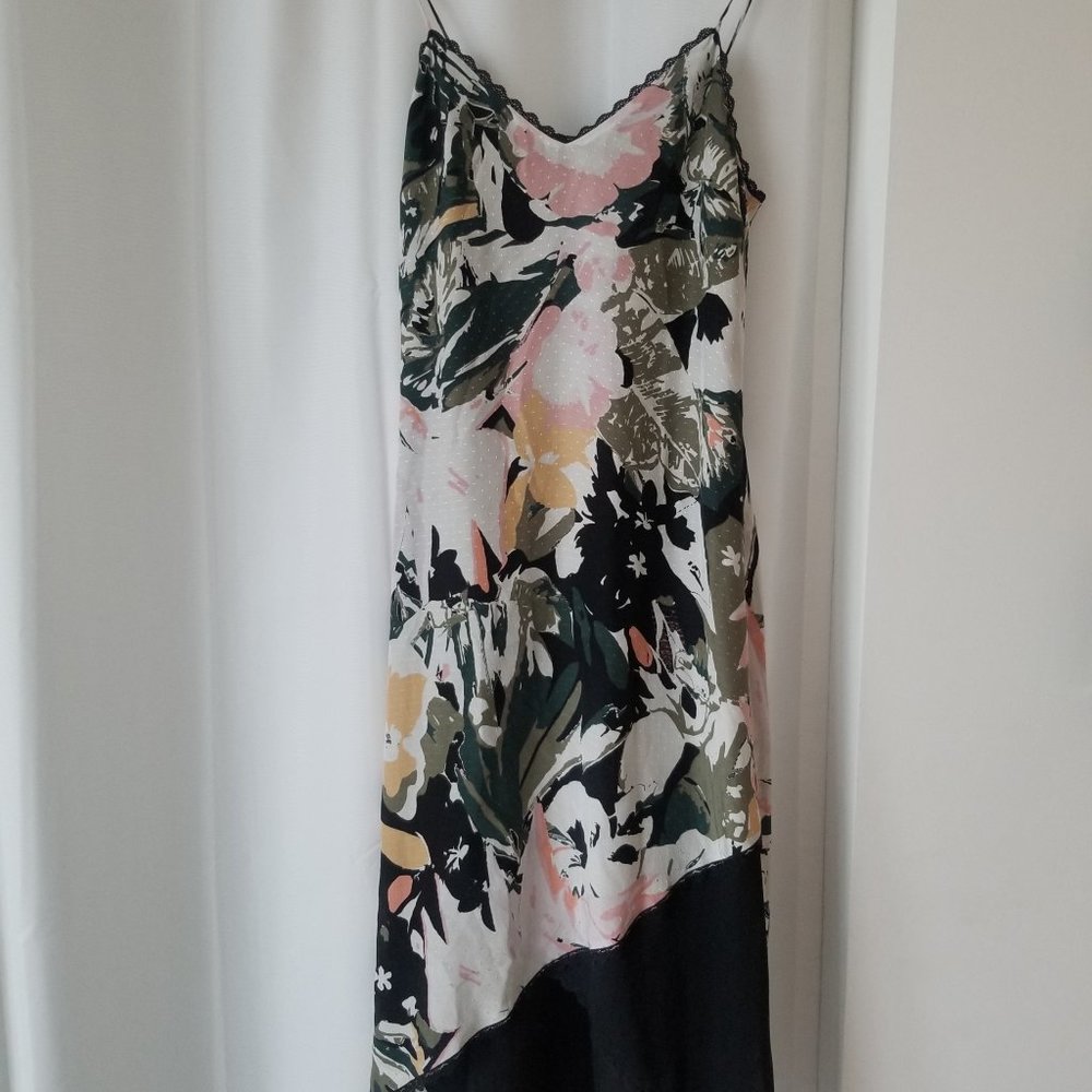 Club Monaco Maxi Silk Dress Sz 2